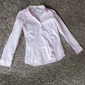 H&M pink button down